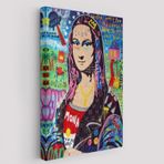 Banksy PopArt Sokak Sanatı, Mona Lisa Dekoratif Kanvas Tablo, Duvar Dekoru 5305