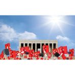 Bannersbay Sopalı Türk Bayrağı - 30 Adet - 40x60 cm - Miting Bayrağı