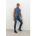 BANNY JEANS Erkek Düğmeli Jean Yelek