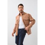 Banny Jeans Erkek Oversize Jean Gömlek Bej - 2XL
