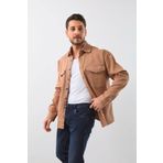 BANNY JEANS Erkek Oversize Jean Gömlek Bej