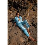 Banny Jeans Kadın Dizi Yırtık Çift Yıkamalı Jean Pantolon