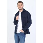 Banny Jeans Lacivert Erkek Oversize Jean Gömlek