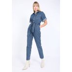 Banny Jeans Mavi Kadın Yarasa Kol Jean Tulum
