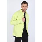 Banny Jeans Neon Yeşil Erkek Oversize Jean Gömlek