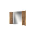 banos Ad4 Metal Kulplu 2 Kapaklı Beyaz Tesbih Mdf 95 Cm Aynalı Banyo Üst Dolabı