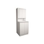 Banos CD2 Çok Amaçlı Banyo Üst Dolaplı Çamaşır Makinesi Dolabı Takımı