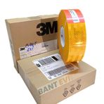Bant Evi 3M Reflektif Bant Sarı Tüvtürk Onaylı Reflektör Şerit 3M-983 Diamond Grade (Sarı, 15metre)