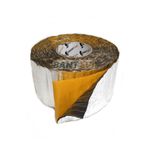 BANT EVİ Araç Oto Ses Isı Yalıtım Bandı 5cmx5metre Alüminyum Folyolu Kauçuk Bant Izolasyon Malzemesi 50mm