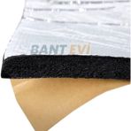 Bant Evi Folyolu Araç Ses Yalıtım Şiltesi 9mm 10cmx5m Folyolu Kendinden Yapışkanlı Kauçuk Izolasyon Malzemesi - 10 cm x 5 m