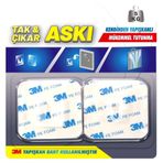 Bant Evi Tak Çıkar 3M Yapışkanlı Pratik Geçmeli Askı