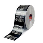 Bant Evi Tesa Lazer Etiket Bandı Mat Siyah 25mx120mm Tesa® 6930 (Mat Siyah)