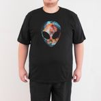 Bant Giyim Alien Cosmos Siyah Erkek T-shirt