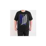 Bant Giyim Attack On Titan Siyah Erkek T-shirt