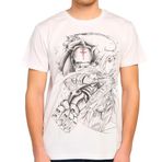 Bant Giyim - Fullmetal Alchemist Beyaz Erkek T-shirt Tişört