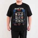 Bant Giyim Lord Of The Rings Orta Dünya Büyük Beden Erkek T-Shirt - XXXXL - Siyah