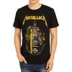 Bant Giyim - Metallica Gitar Siyah Erkek T-Shirt Tişört L Erkek
