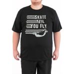 Bant Giyim - Skate Penguen 4xl Büyük Beden Erkek T-Shirt - XXXXL - Siyah