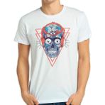 Bant Giyim Stereo Skull Beyaz Erkek T-Shirt - XS