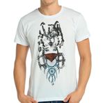 Bant Giyim - Wolf Girl Dreamcatcher Beyaz Erkek T-shirt Tişört