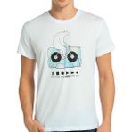 Bant Giyim Work Hard Play Hard Beyaz Erkek T-Shirt - XS