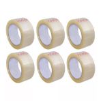 Bant Güçlü Sağlam Kaliteli Şeffaf Koli Bandı Bantı / 45 mm x 100 Metre / 6'lı Paket