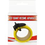 Bant Kesme Aparatı, 50 Mm, Plastik Gövde, Metal Bıçaklı, El Tipi Bant Kesici, Ofis, Depo, Paket - Standart