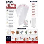 Bantlı Jelatin Poşet 35x50 cm 1 kg
