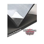 BantMarketim 120x100cm 13mm Levha Yapışkanlı Araç Oto Ses Isı Kauçuk Izolasyon Karavan Yalıtım Malzemesi