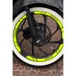 Banxtre Honda Dio için 12 Parça Dio Yazılı Jant Şeridi Sticker Seti