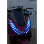 Banxtre Honda Pcx Için Kalın Full Kaplamalı Mavi Renk Far Tasarım Film Sticker Seti (2021-2022-2023-2024 Model) - pcx uyumlu