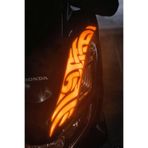 Banxtre Honda PCX için Uyumlu Gece Parlayan Reflektif Far Üstü Tribal Desen Sticker Etiket (Tam Uyumlu Kesme Biçmesiz)