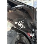 Banxtre Motosiklet Sele altı ve Depo için Kurukafalı Ride Or Die Sticker Etiket (13CMx13CM)