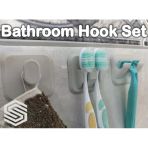 Banyo Askı Seti - Diş Fırçası Tutucu, Tıraş Bıçağı Standı Ve Havlu Askısı