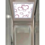 Banyo Avize Kalp Tavana Model 60WATT, Beyaz Işık LED Lamba, Beyaz Çerçeveli - 6500K - Beyaz İşık