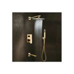 Banyo Bataryası Duş Seti Ankastre Gold Altın Dore 30X30 Tepe Duş Yeni Ürün 5 Yıl Garantili