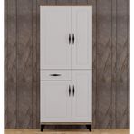 Banyo Dolabı 136 Cam-Beyaz