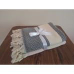 Banyo Dünyam Peşkir %100 Pamuklu Mutfak Havlusu/ Kurulama Bezi 2 Adet 50X90 cm - 50 x 90 cm - Açık Pembe - Siyah