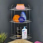 Banyo Dus Rafi Sampuanlik Koselik Oval Krom 3 Katli Malzemelik Organizer Duzenleyici Mutfak Esya Rafi