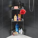 Banyo Dus Rafi Sampuanlik Koselik Ucgen Krom 3 Katli Malzemelik Organizer Duzenleyici Mutfak Esya Rafi