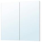 Banyo Duvar Dolabı, 100X15X95 Cm, 2 Ayna Kapaklı