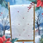 Banyo Havlusu - Açık Mavi - Bej - Beyaz - 150 x 80 cm