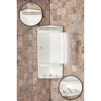 Banyo Köşe Rafı Kapaklı