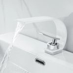 Banyo Lavabo Bataryası Beyaz/krom Şelale Yeni 5 Yıl Garantili Ithal Orjinal Ürün.