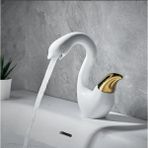 Banyo Lavabo Bataryası Kuğu Model Beyaz / Gold Renk Yeni Ürün Ithal 7 Yıl Garantili Ithal