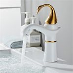 Banyo Lavabo Bataryası Kuğu Model Beyaz / Gold Yeni Ürün Ithal 7 Yıl Garantili Ithal