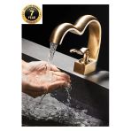 Banyo Lavabo Bataryası Mat Gold Renk Şelale Kalp Yeni Tasarım 7 Yıl Garantili İthal