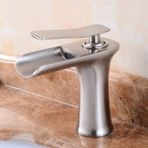 Banyo Lavabo Bataryası Mat Krom Şelale Yeni Model 5 Yıl Garantili