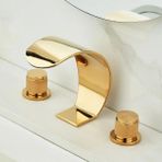 Banyo Lavabo Küvet Jakuzi Bataryası Ankastre Gold Altın Dore Oval Yeni Şelale 7 Yıl Garantili