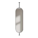 Banyo Makyajı ve Ev için Siyah Yüzen Tavan Aynası - 40x100cm 40x80cm 50x100cm 50x120cm Ebatlarında Mevcuttur - Oteller ve Modern İç Mekanlar için İdeal